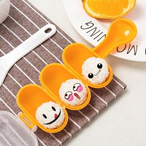 Creativity Rice Ball Molds DIY Ball Shape Sushi Maker Mould Rice Ball with Spoon Kitchen Mold Tools