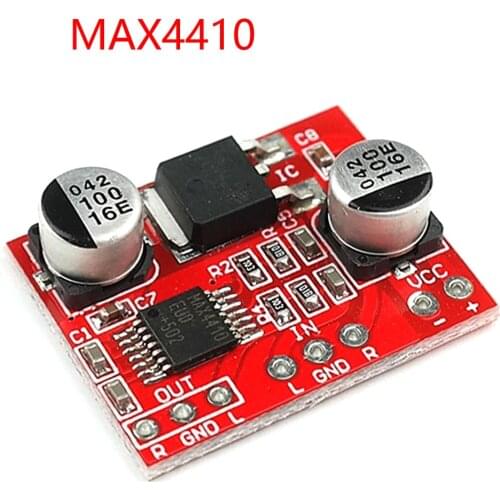 MAX4410 HIFI Headphone Amplification Audio Board Audio Preamplifier Board AMP DC3-12V