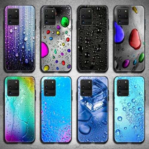 Fashion Colorful Water Drops Phone Case For Samsung Galaxy S21 Plus Ultra S20 FE M11 S8 S9 plus S10 5G lite 2020
