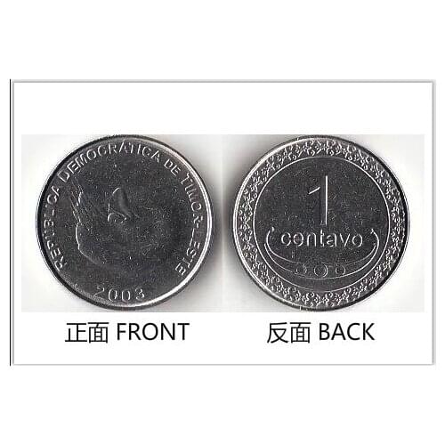 East Timor 1 cent (Nautilus pattern) Coins Asia New Original Coin Unc Collectible Edition Real Rare Commemorative Random Year