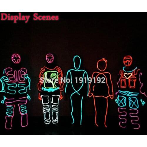 LED Suits Luminous Costumes Illuminated Glowing Hooded Men EL Clothes Cold Strip Dance Fashion Talent Show LED Light Clothing