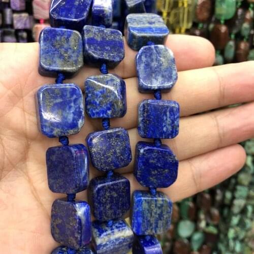 Wholesale 3strings 15.5" Natural Blue Lapis Lazuli Beads Nugget Bead, Genuine Stone Gem Jewelry Making Beads Wholesale Price
