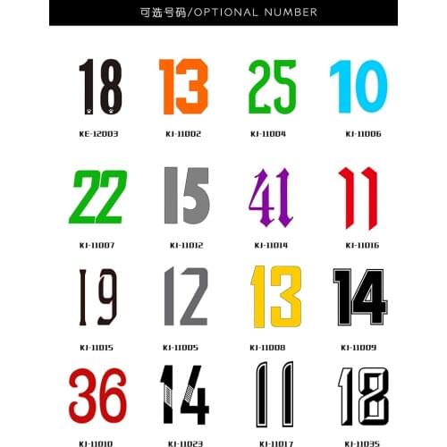 Printing name and number