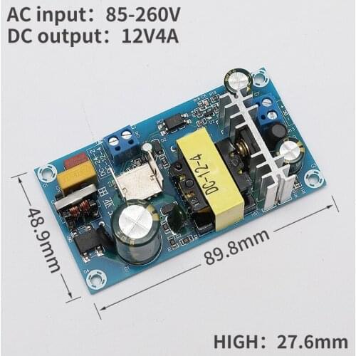 AC 12V DC 4A power supply module board switching power supply board