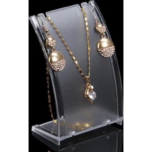 Acrylic necklace holder stand jewellery display jewelry organizer display support for earrings and necklace showcase piercing