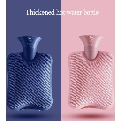 1000ml 2000ml Portable Hot Water Bottle High Density PVC Keep Warm Hands Feet Female Belly Warmer Explosion-proof Hot Water Bags