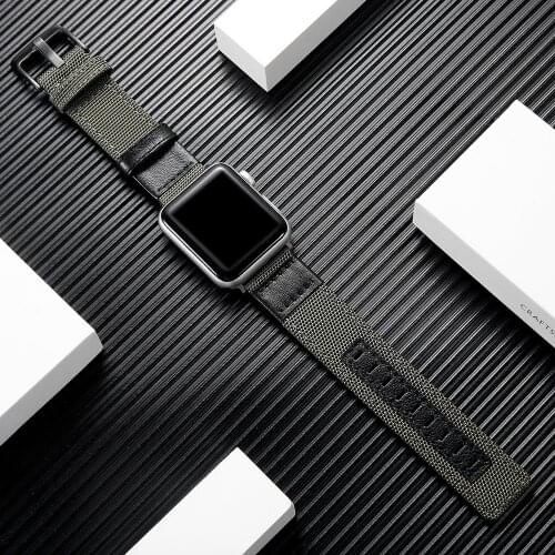 For Apple watch6 5 4 3 2 strap business casual strap canvas nylon men and women fashion i watch 38mm 40mm 42mm 44mm apple strap
