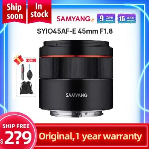 Samyang SYIO45AF-E 45mm F1.8 Full Frame Auto Focus Compact Lens for Sony E-Mount