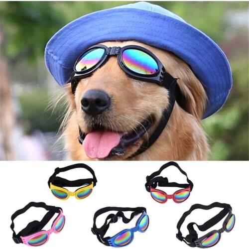 Foldable Dog Sunglasses Sunscreen Glasses Personality Funny Headwear Pets Dogs Fashion Accessories Dog Supplies