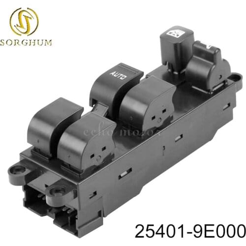 25401-9E000 Power Window Master Control Switch Left Front For Nissan Xterra Sentra Baja Frontier 1999 2000 2001 2002 2003 2004