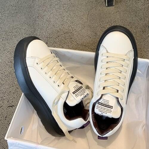 New Summer INS Hot Sale Brand Punk Goth Round Toe Platform Wedges Womens sneakers Lace Up Design 2021 Casual Cute Womens Shoes