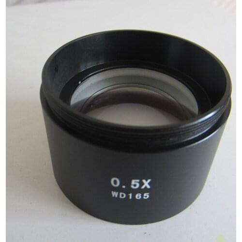 0.5X Education Auxiliary Attachment Objective Lens for Student Lab School Stereo Microscope Parts Accessories Fitting Accessory