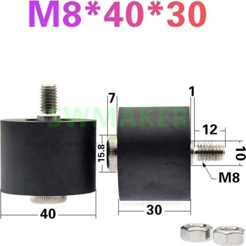 1pcs PU polyurethane lithium battery equipment pulley cantilever pulley PUT680040-30 C1L12M8 bolted bearing