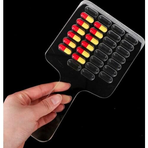 10/30Pills Count Acrylic Tray Capsule Counter Pill Counting Tray With Handle Medicine Tray Pill Counter Pills Capsule Counter
