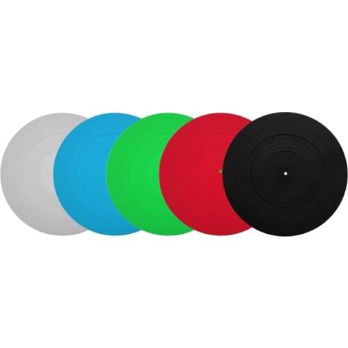 Vinyl Record Players AccessoriesUseful Anti-vibration Silicone Pad Rubber LP Antislip Mat for Phonograph Turntable QW