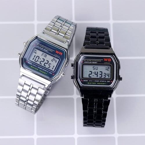 Luxury Rose Gold Women Digital Watches Ultra-thin Steel LED Electronic Wrist Watch Ladies Clock Montre Femme Dropshipping