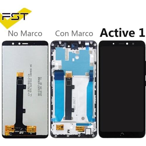 Black/White For Vsmart Active 1 PQ6001 LCD Display+Touch Screen Digitizer Assembly with Frame For Vsmart Active1 lcd+Tools