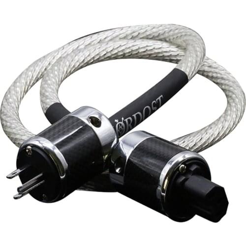 Hifi Valhalla power line HIFI POWER CABLE 7N OFC Power Cord with EU /US Plug Amplifier CD, Decoder, Power Wire