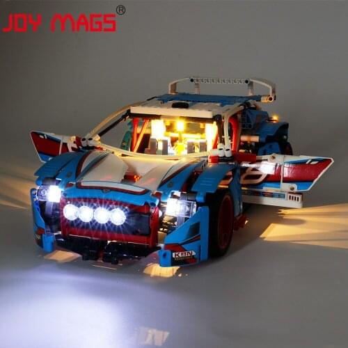 JOY MAGS Only Led Light Kit For 42077 Technic Series Rally Car Compatible With 20077/10826 , (NOT Include Model)