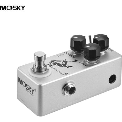 MOSKY Golden/ Silver Horse Guitar Effect Pedal Overdrive Boost Guitar Pedal high-gain overdrive tube Sound True bypass Metal