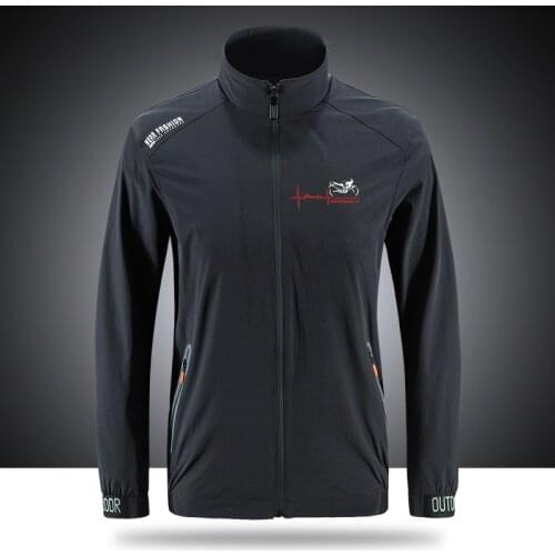 Motorcycle Honda Pulse Heart For Slim Sport Outdoor Zippered Comfortable Soft Jacket Mens Casual Front Printing Asian Size