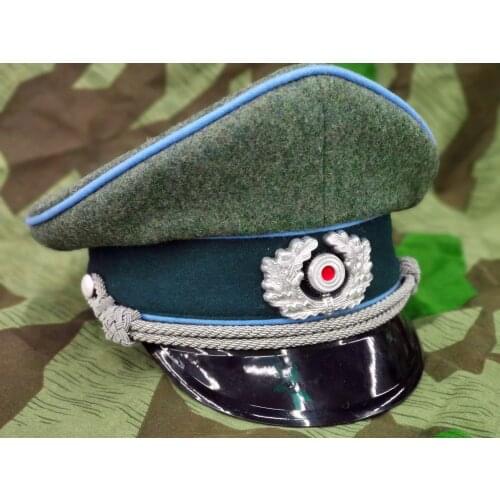 WW2 E.M.D German hat Wool M36 WH Light blue pipe