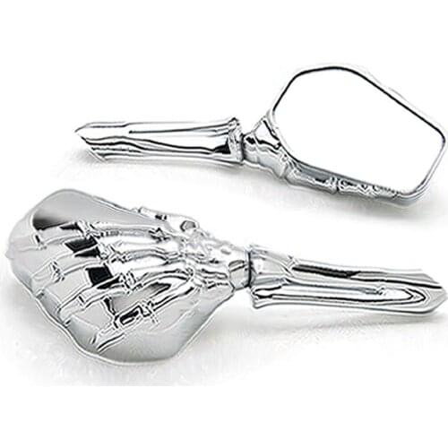 Brand newne Chrome Custom Motorcycle Skeleton Mirrors For Honda Gold Wing Goldwing 1200 1500 1800