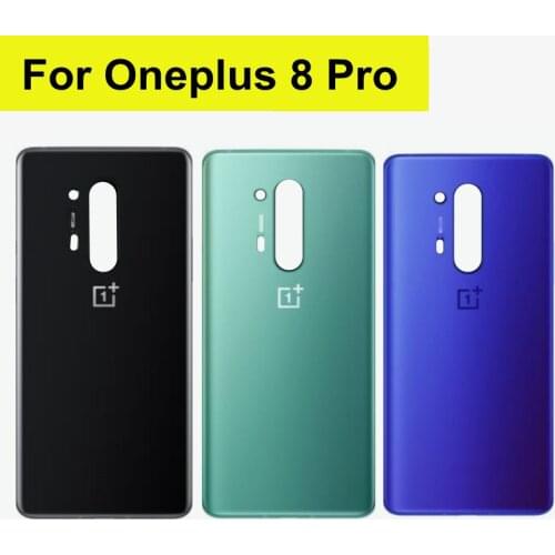 New 6.78" For OnePlus 8 Pro Back Battery Cover Door Rear Glass For Oneplus 8 Pro Battery Cover 1+8 pro Housing Case