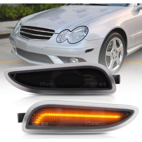 Front Led Side Marker Light For Benz W209 GLK55 AMG 03-06 GLK500 03-09 GKL320 03-05 Replace OEM Led Turn Singal Sidemarker Lamp
