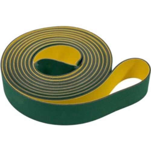 Perimeter:860x15x2mm-900x15x2mm Yellow Green Nylon Base Band High Speed Drive Conveyor Flat Belt