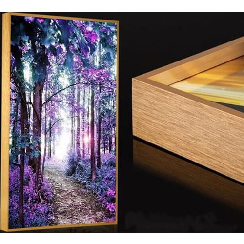 Landscape new arrival DIY Crystal full drill square 5D diamond painting scenery tree cross stitch kit mosaic round rhinestone