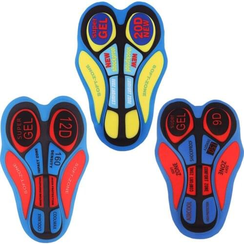 3Pcs Anti-shock Padded Cushion Gel Seat Pad - for Cycling Shorts MTB Bicycle Shortie Road Bike Seat Pad Cyclists Tights