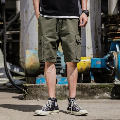 Design STYLE MenS SHORTS Summer New Brand Fashion Tactical Cargo Men Short Green Jogger Military Cotton Casual Loose Men Shorts