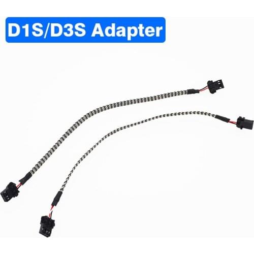 SKYJOYCE 2PCS D1S D3S HID Bulb Socket Adapter Connection Cable For D1S D1R D3R D3S HID Bulb and Ballast D1 D3 Cable Wire Harness