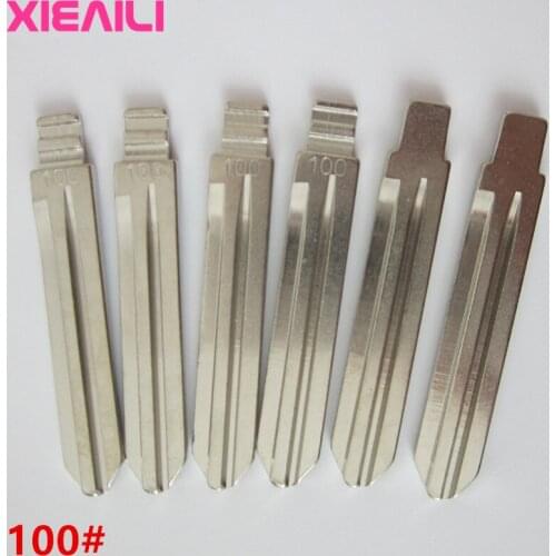 XIEAILI 20Pcs/lot 100# Metal Blank Uncut Flip Remote Key Blade For Kia K2 S225