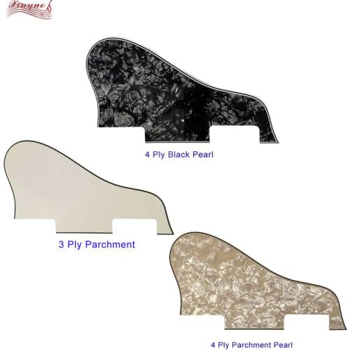 Pleroo Custom Guitar pickgaurd For Left handed No hole ES 335 Short Jazz Archtop Guitar Pickguard Scratch Plate