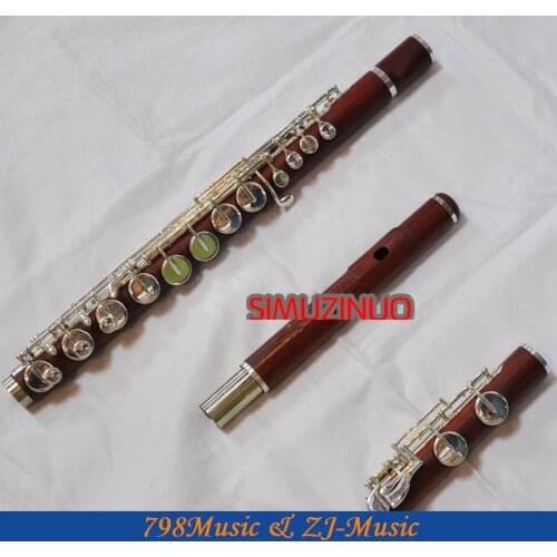 ALTO Flute-Silver Plated-ROSE WOOD-G Key