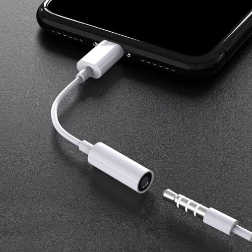 1-3 PCS 8pin to AUX Adapter For iPhone 11 12 Pro Max Mini XS XR X Lighting to 3 5 mm Jack Converter Earphone Headphone Connector