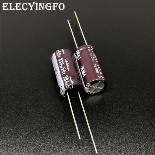10pcs/100pcs 330uF 50V NICHICON PW Series 10x20mm Low Impedance Long Life 50V330uF Aluminum Electrolytic capacitor