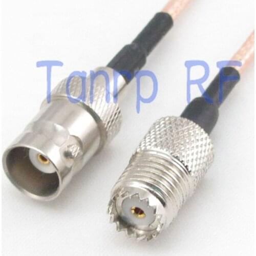 15CM Pigtail coaxial jumper cable RG316 extension 6inch mini UHF female to BNC female RF adapter connector