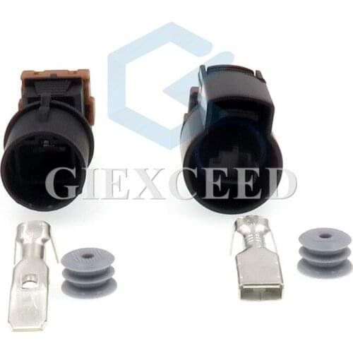 2 Sets 1 Pin PK011-01027 PK015-01027 Automotive Connector 7.8mm Series Plug Socket For Auto