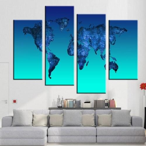 4 pcs/set,3d diy Full Black world map Diamond Painting Cross Stitch,5D Diamond Embroidery Mosaic stickers home decoration art