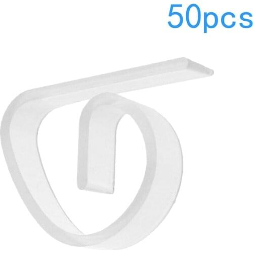 50x Outdoor Tablecloth Clips Plastic Table Weight Clamps Transparente Table Cover Clips for Dining Table