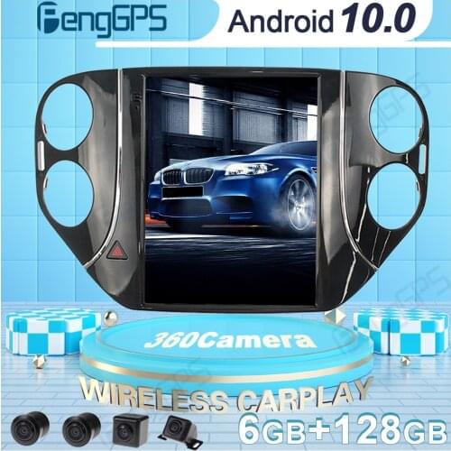 360 Camera Car DVD Player GPS Navigation For Volkswagen Tiguan 2010-2013 Tesla Style Android Radio Stereo Multimedia Headunit