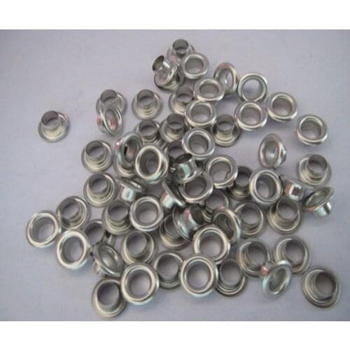 Free shipping inner size 4mm brass corn nickel-free white garment eyelet silver color clavus for apparel 1000set