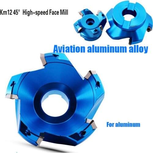 CNC High-speed face mill SE45 degree for aluminum km12-50/63/80/100/125/160 insert SEHT1204