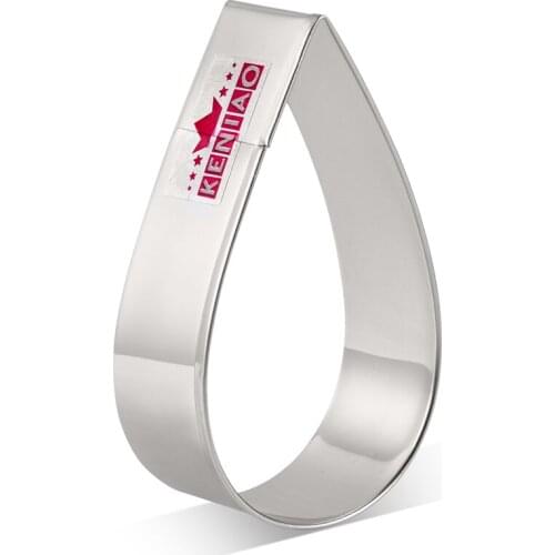KENIAO Raindrop Cookie Cutter for Kids - 8.6 cm and 7 cm - Weather Biscuit and Fondant Cutter - Stainless Steel