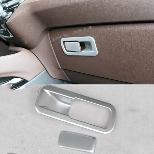 For BMW X1 2016 2017 2018 ABS Chrome Interior Storage Box Handle Cover Trim 2pcs