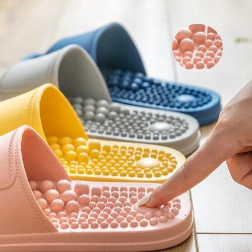 Womens Massage Non-slip PVC Home Bathroom Soft Sole Summer Comfortable 2021 Modern Fashion Slippers Indoor Mens Shoes