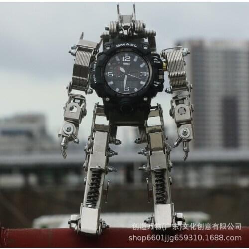 Mechanical Party Time Machine Watch Stand 3D Metal 3D Puzzle Model DIY Childrens Toy Building Blocks Practical Gift for Men